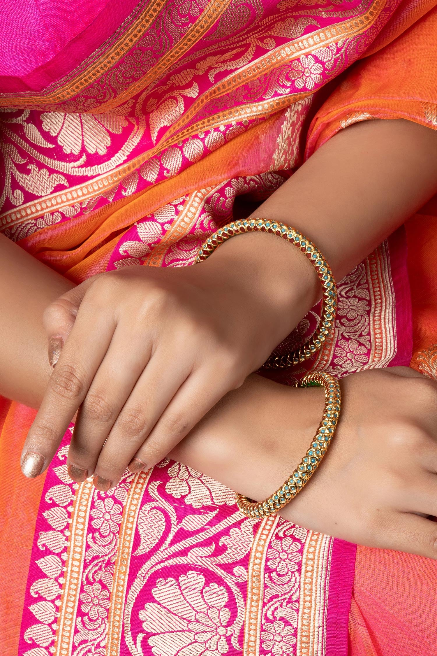Elegant Stone Studded Bangles-Set of 2 