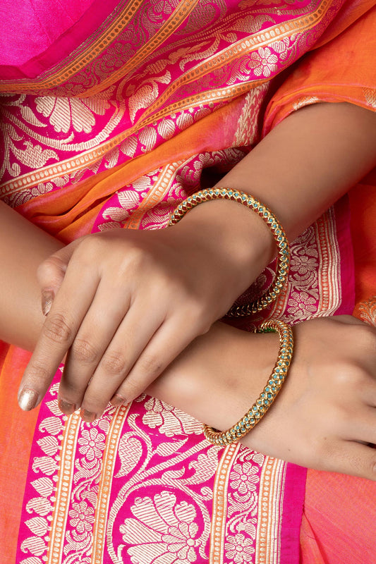 Elegant Stone Studded Bangles-Set of 2 