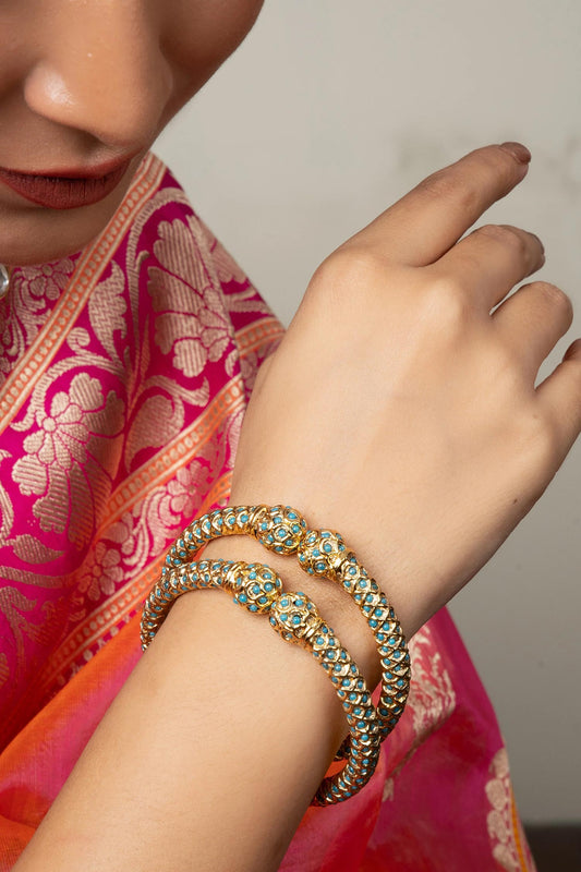Stone Studded Bangles-Set of 2 