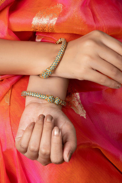 Stone Studded Bangles-Set of 2 