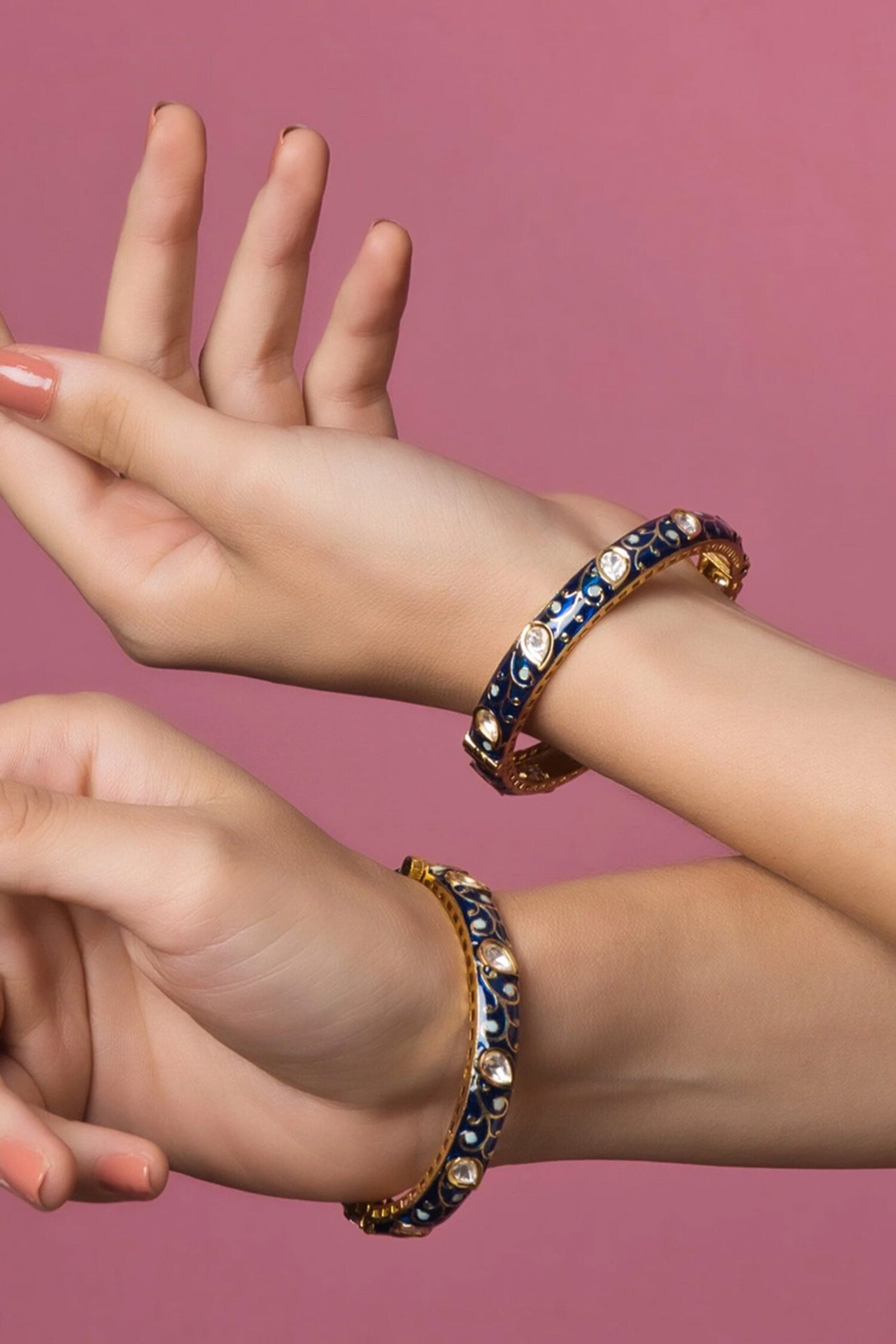 Elegant Hues Meenakari Bangle- Single Pc 