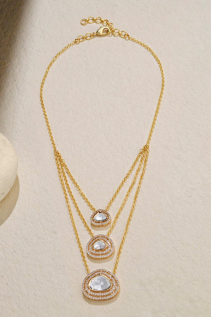 Triple Layered Pendant Necklace 