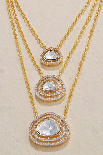 Triple Layered Pendant Necklace 