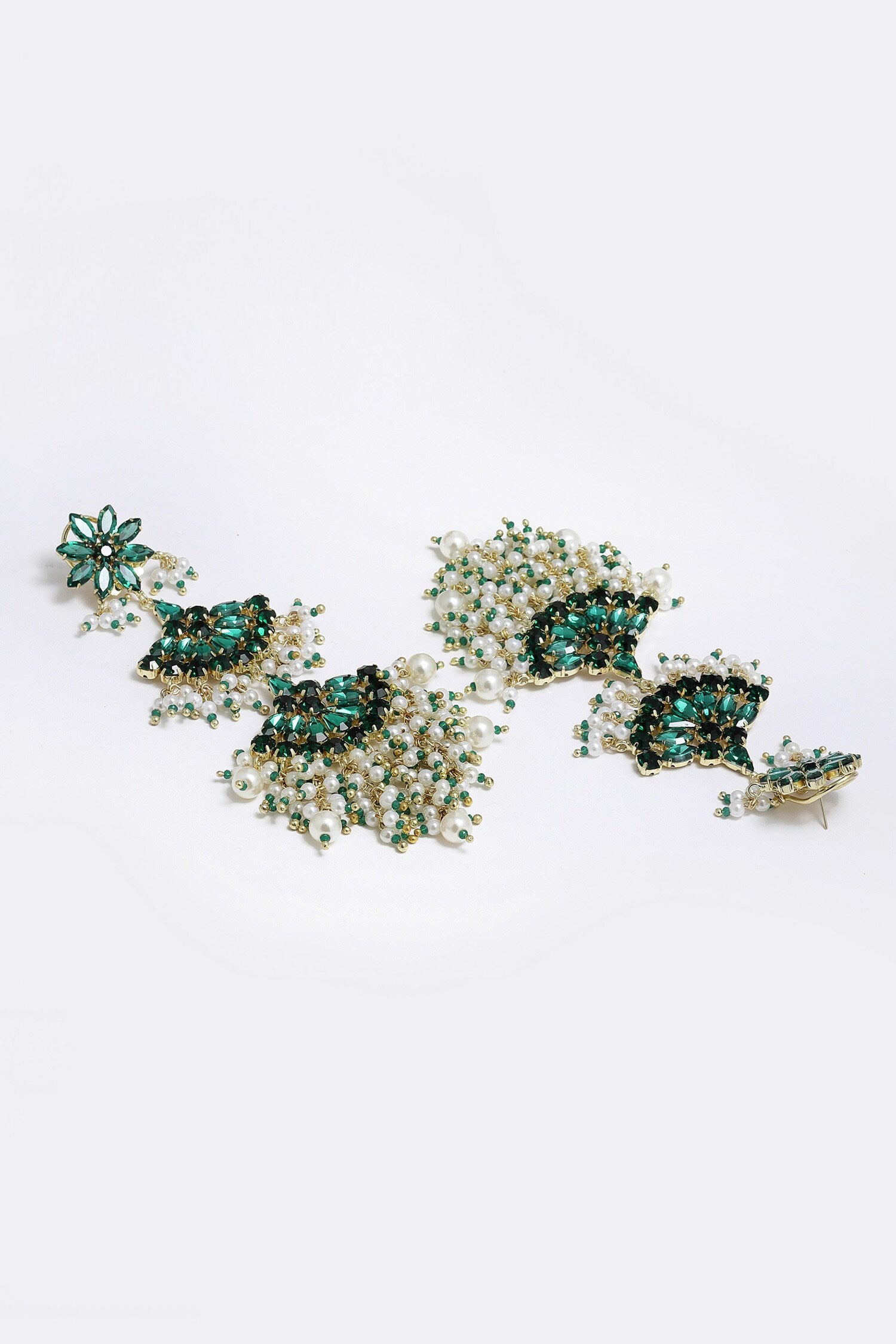 Noor Bloom Crystal Danglers 