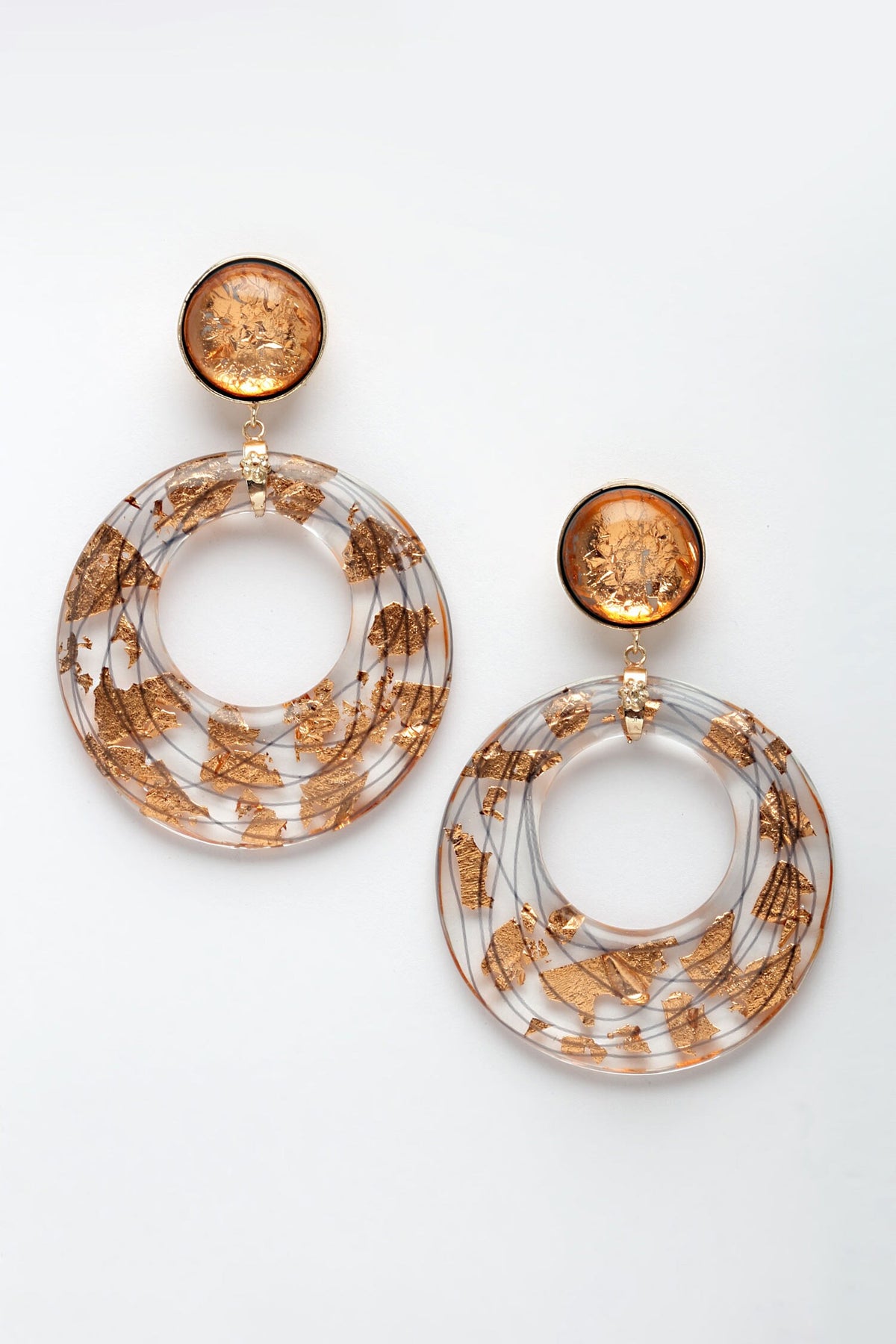 Brienna Resin Hoop Danglers 