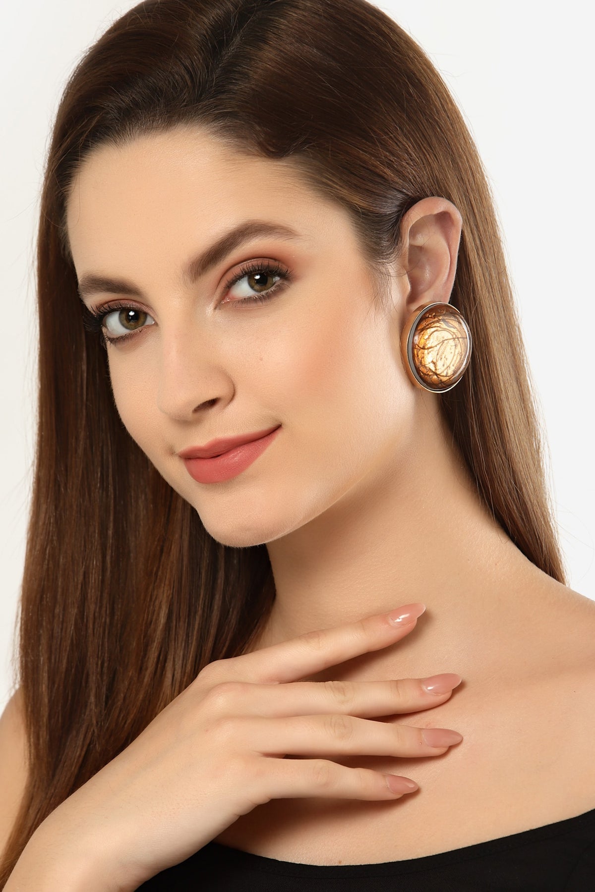 Copper Foil & Wire Work Resin Studs 