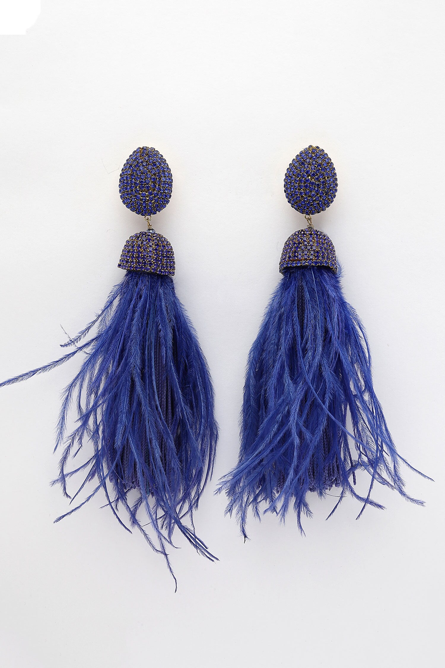 Celtic Dome Shaped Feather Danglers 