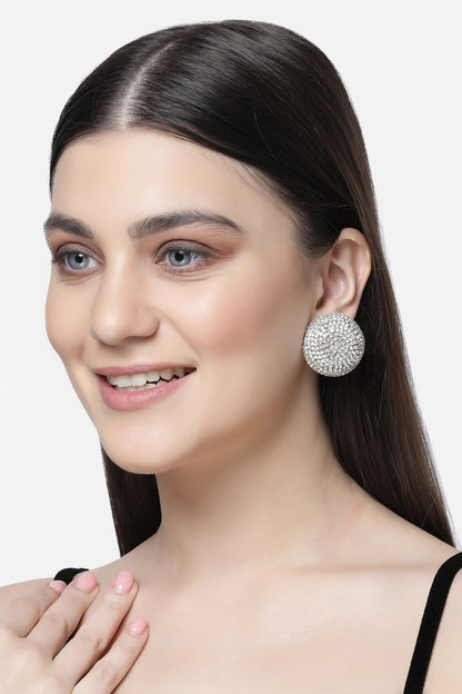 Swirl Crystal Studs 