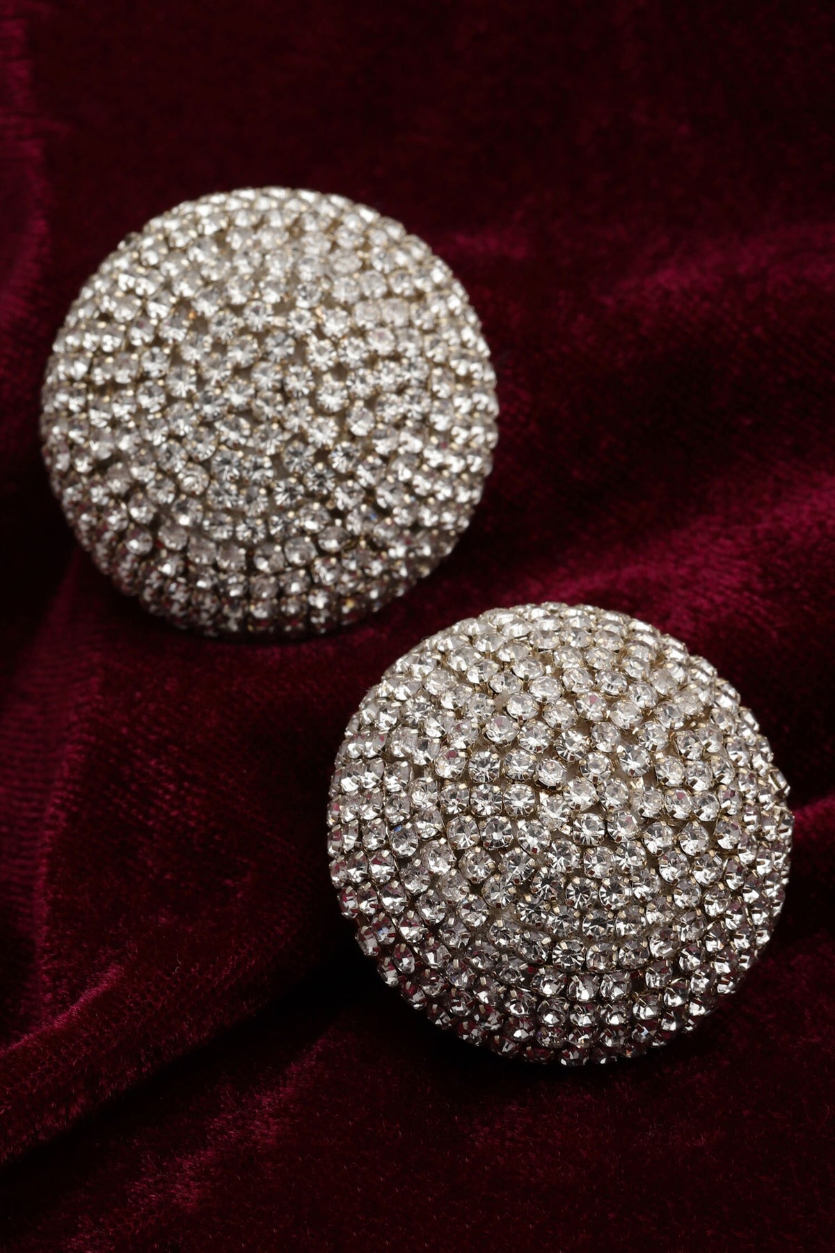 Swirl Crystal Studs 