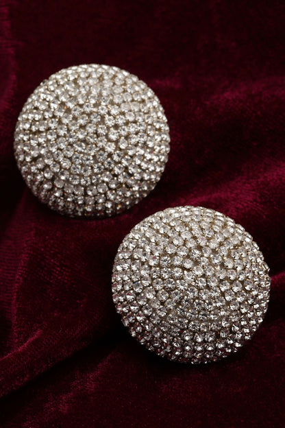 Swirl Crystal Studs 