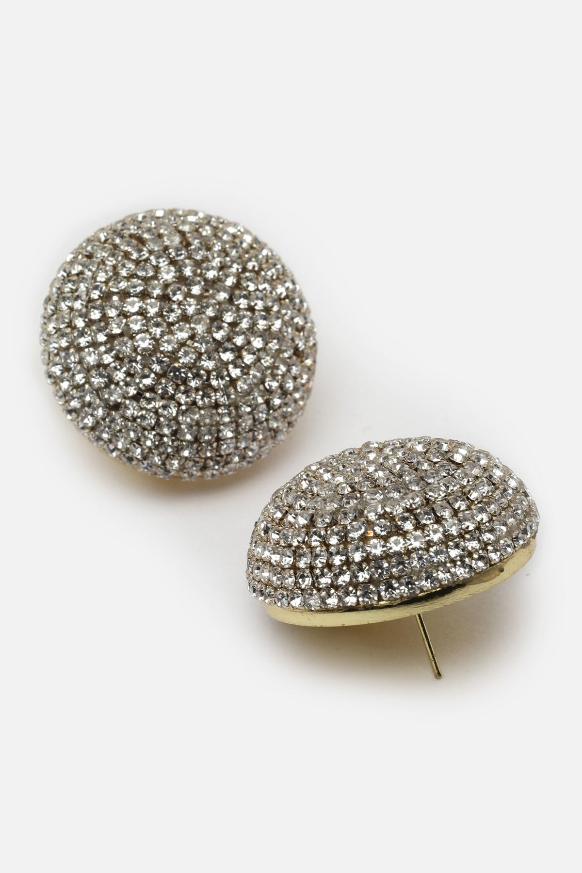 Swirl Crystal Studs 