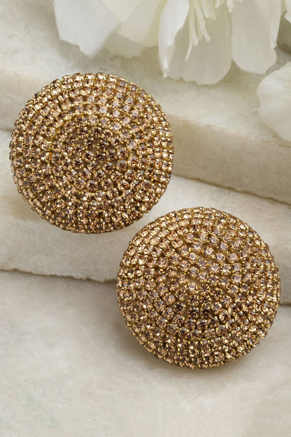 Crystal Embellished Round Studs 