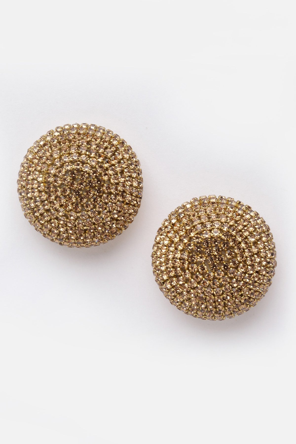Crystal Embellished Round Studs 