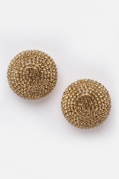 Crystal Embellished Round Studs 