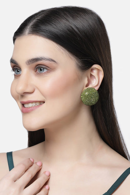 Crystal Embellished Stud Earrings 