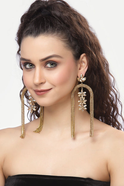 Upside Down U Shaped Dangler Earrings 