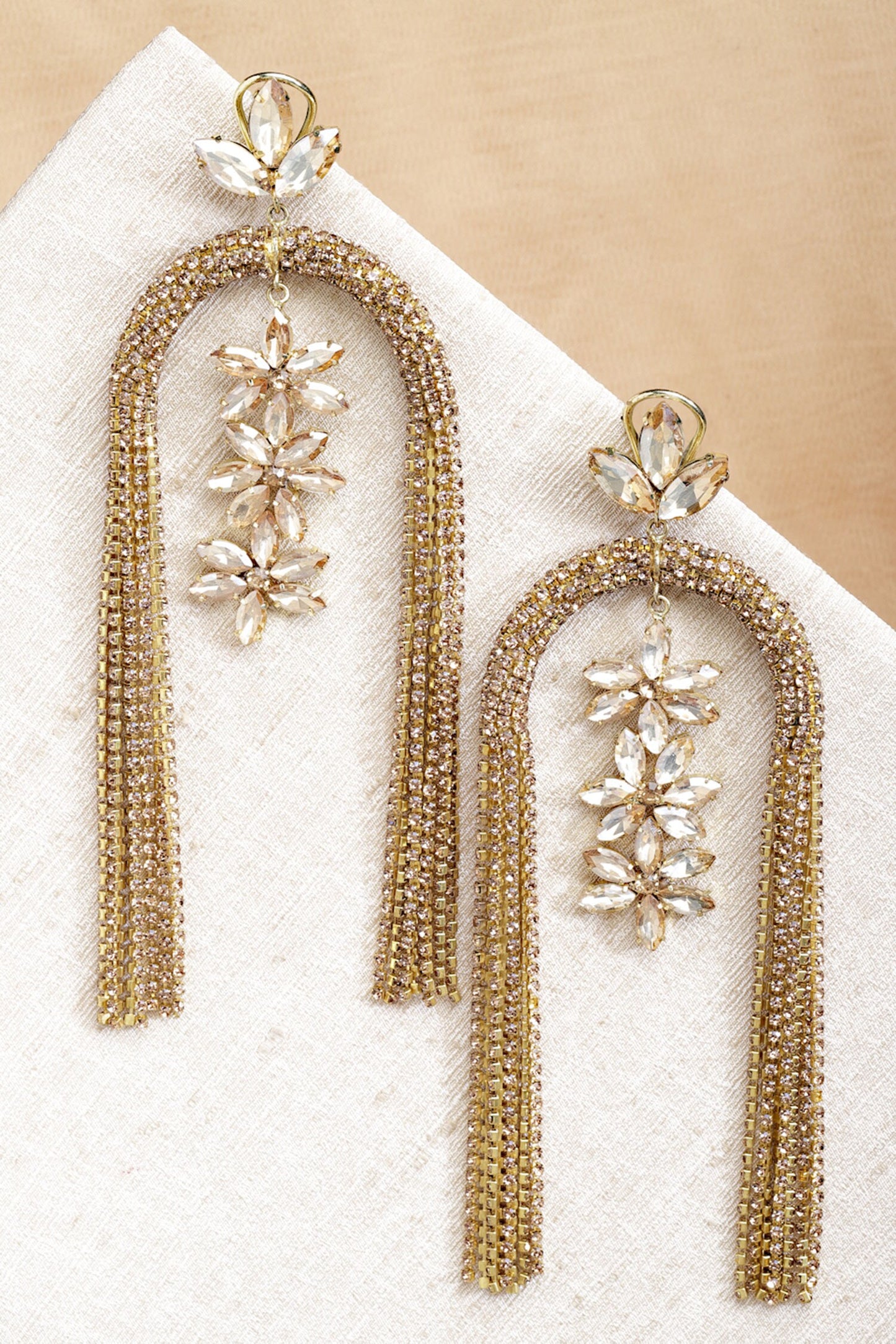 Upside Down U Shaped Dangler Earrings 