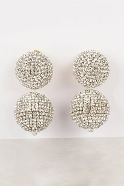 Crystal Embellished Round Studs 