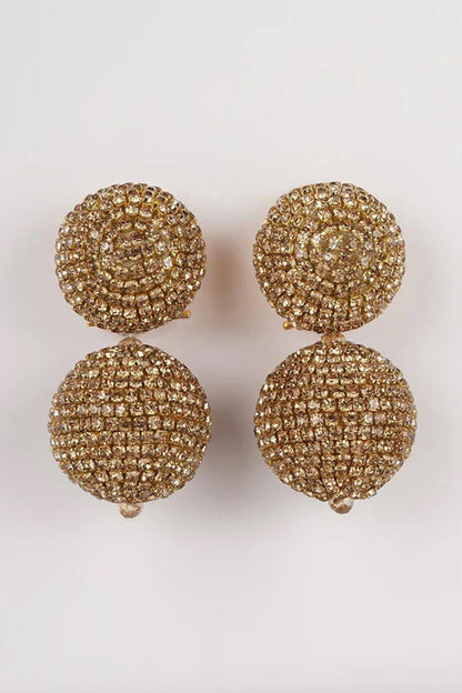 Crystal Embellished Round Studs 