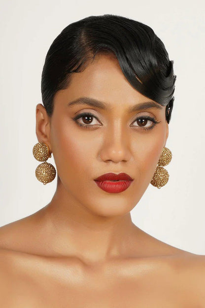 Crystal Embellished Round Studs 