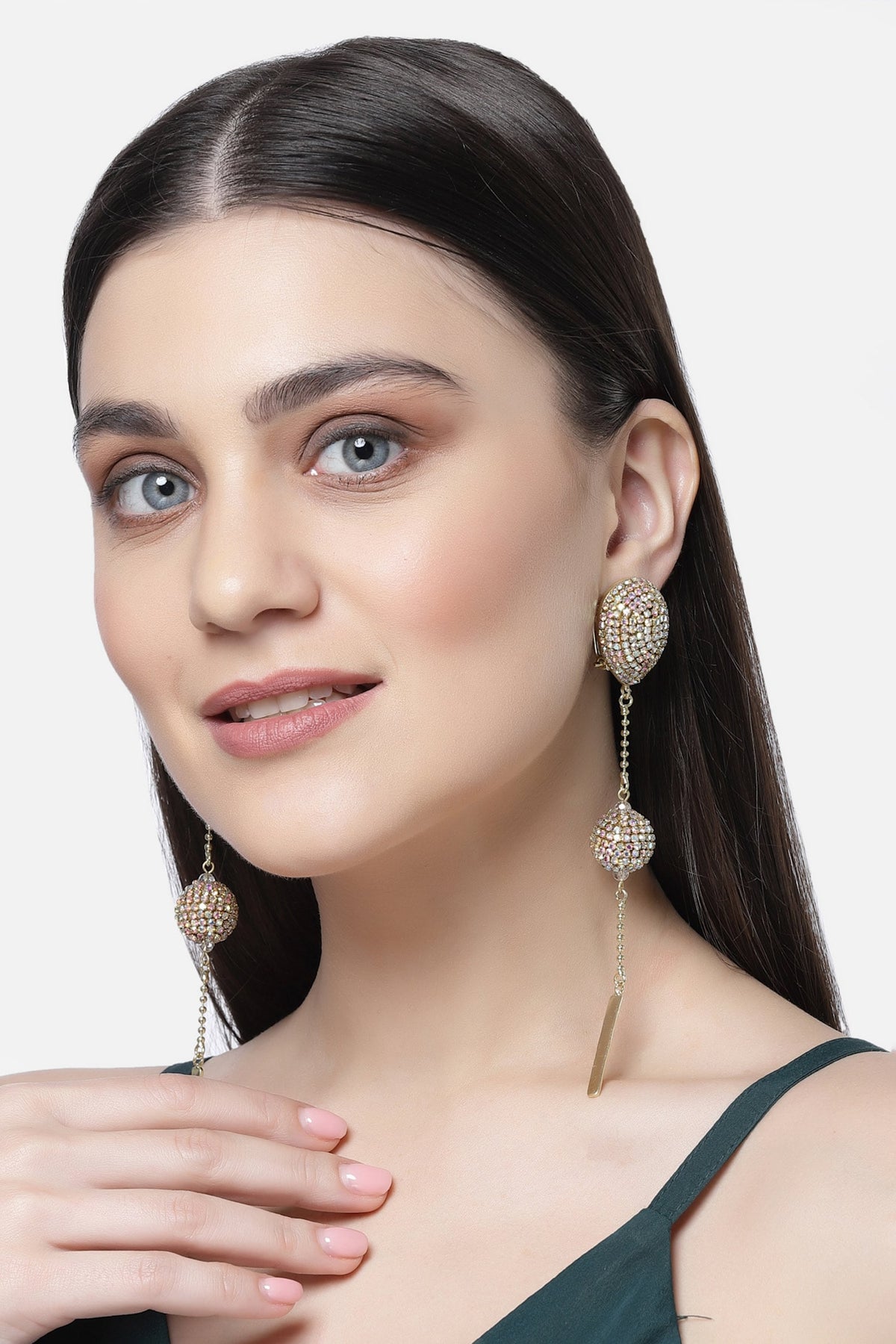 Aurora Borealis Crystal Drop Earrings 