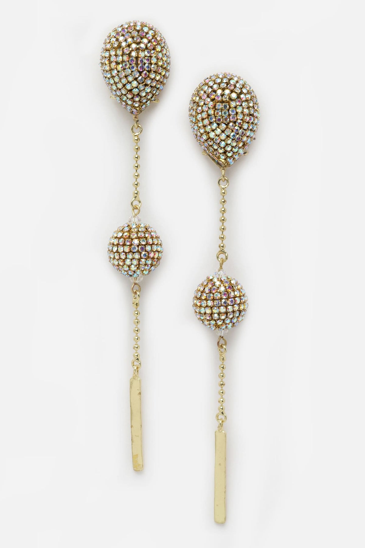 Aurora Borealis Crystal Drop Earrings 