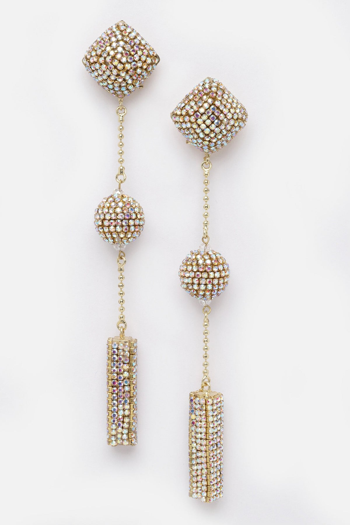 Ball Stationed Dangler Earrings 