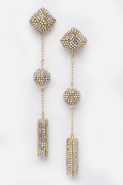 Ball Stationed Dangler Earrings 