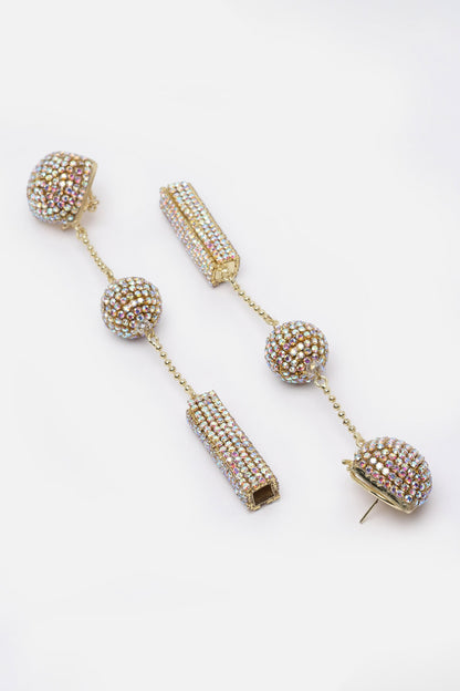Ball Stationed Dangler Earrings 