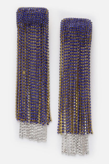 Crystal Embellished Cascading Earrings 