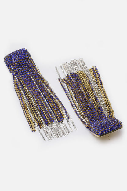Crystal Embellished Cascading Earrings 