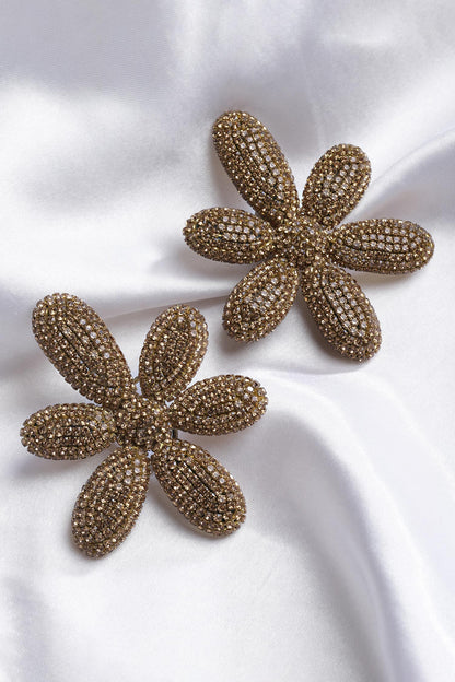 Daisy Crystal Embellished Studs 