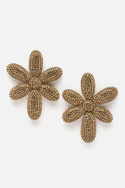 Daisy Crystal Embellished Studs 