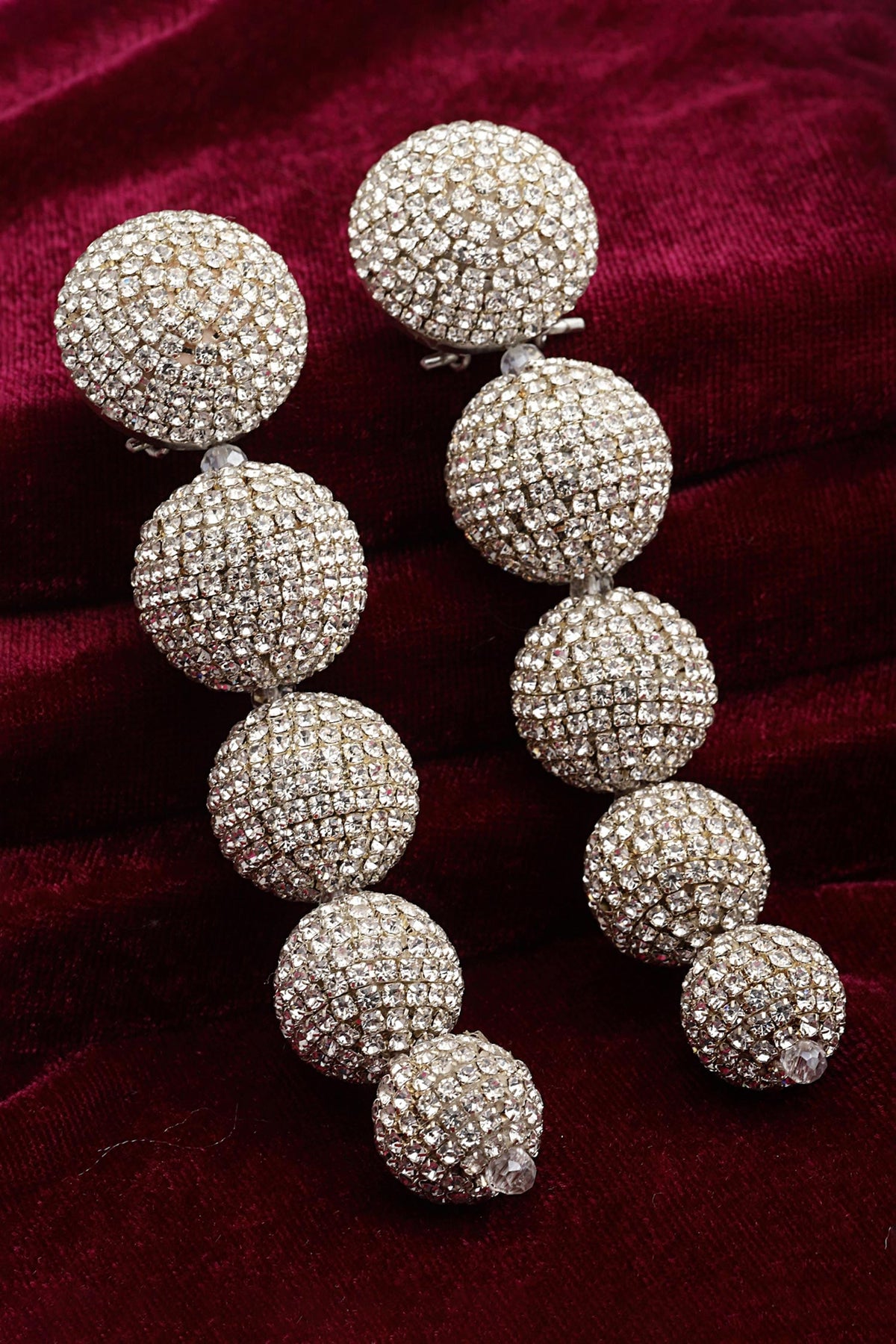 Crystal Embellished Round Studs 