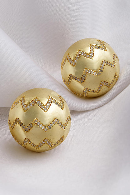 Zircon Stone Embellished Studs 