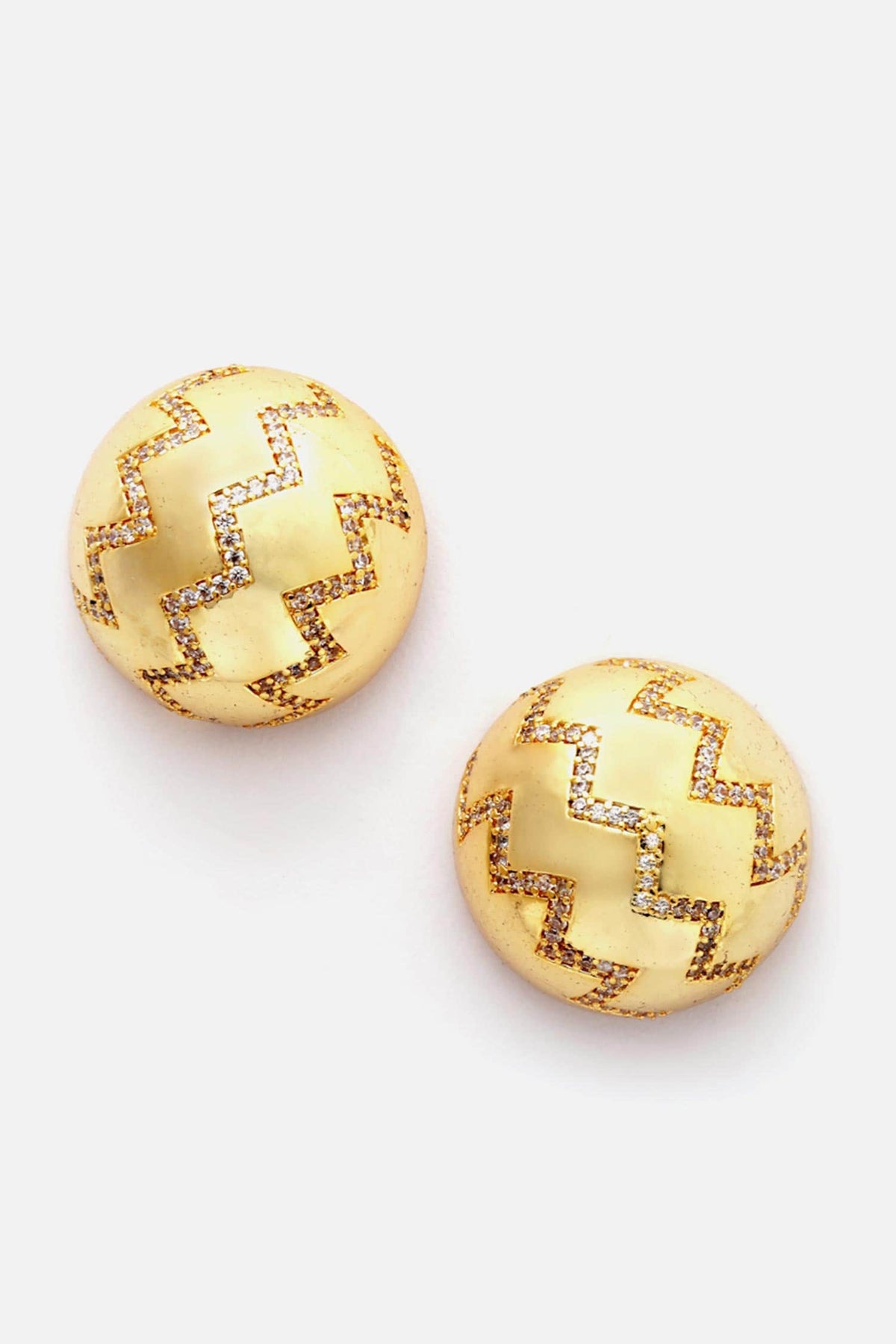 Zircon Stone Embellished Studs 