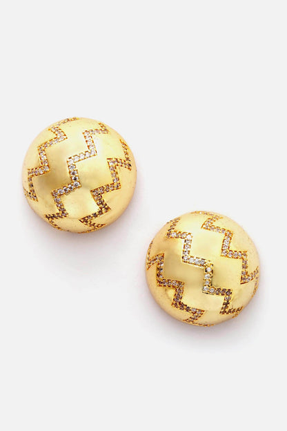 Zircon Stone Embellished Studs 