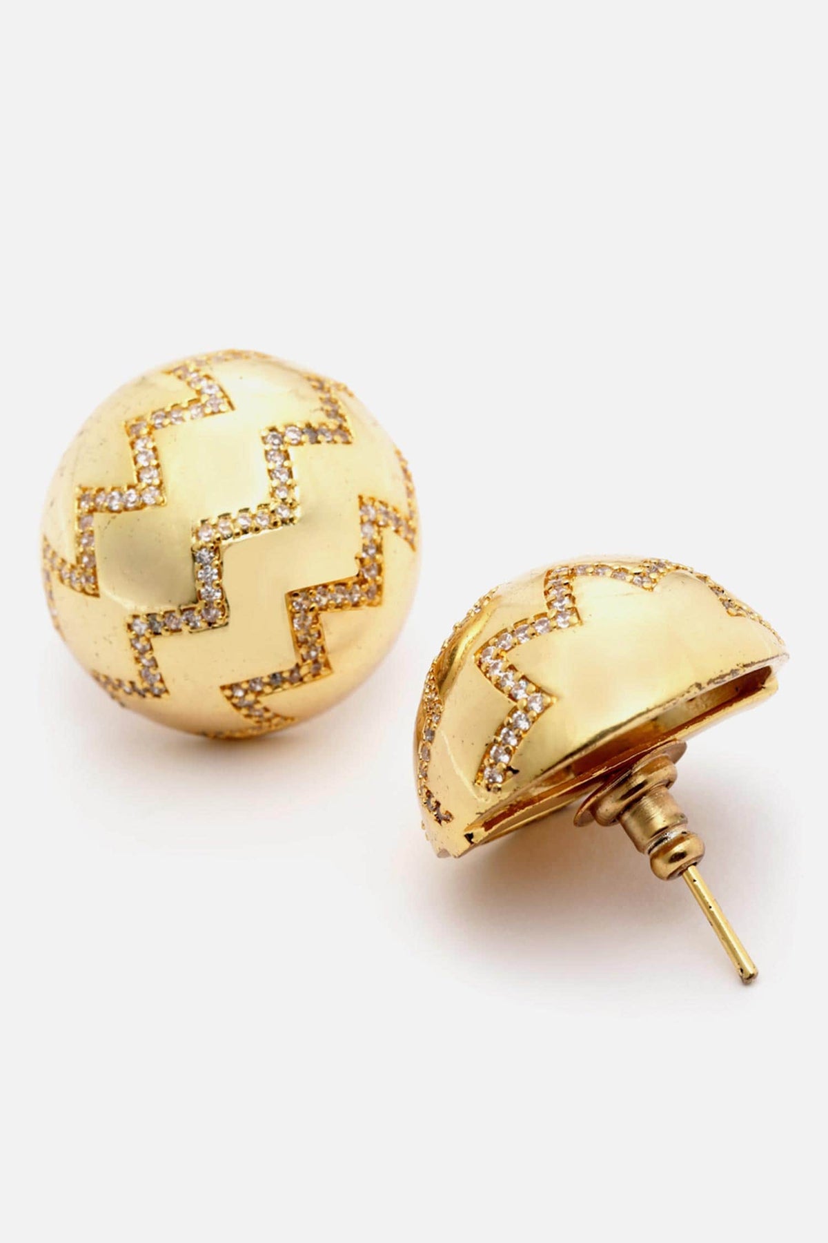 Zircon Stone Embellished Studs 