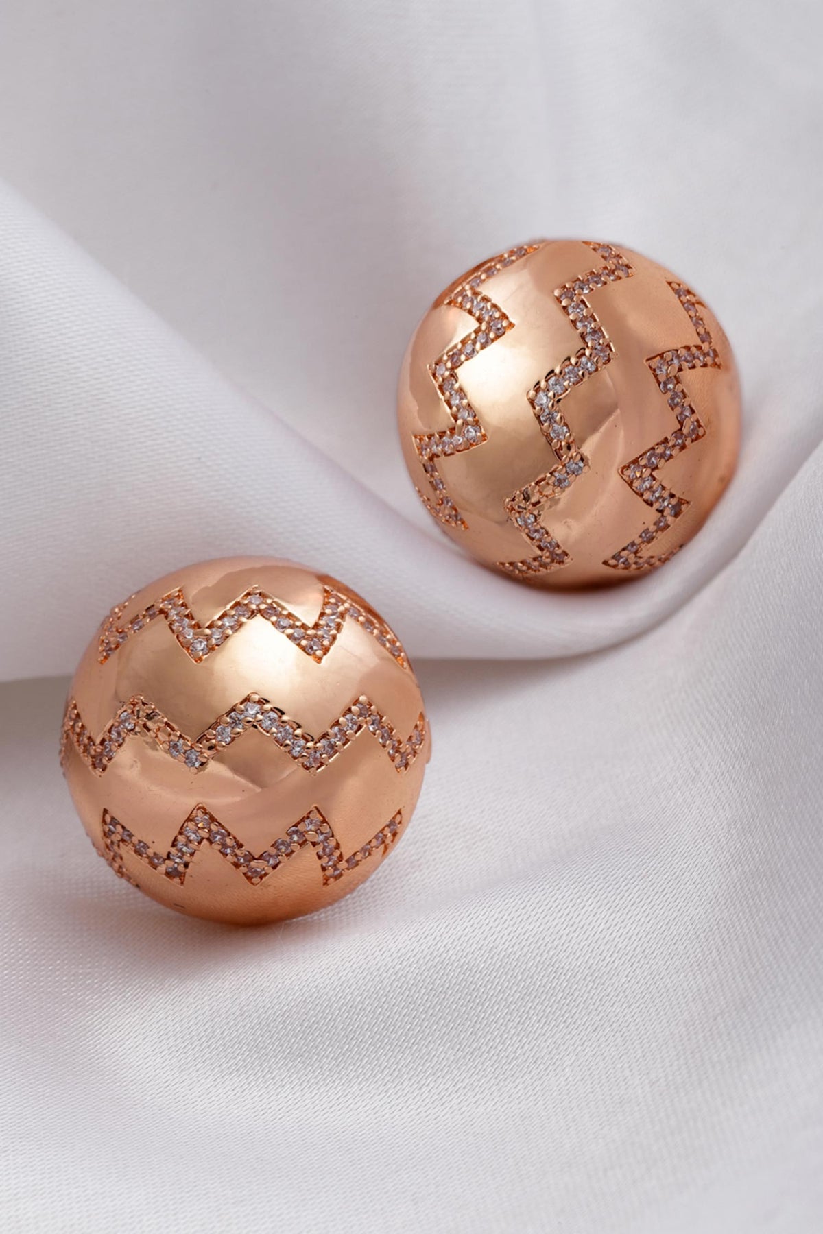 Zircon Stone Embellished Studs 