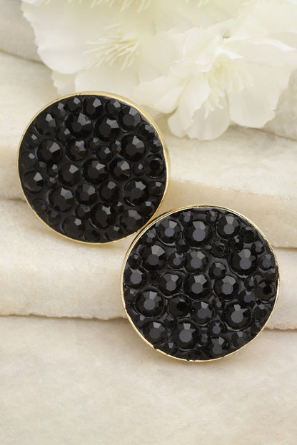 Crystal Embellished Round Studs 
