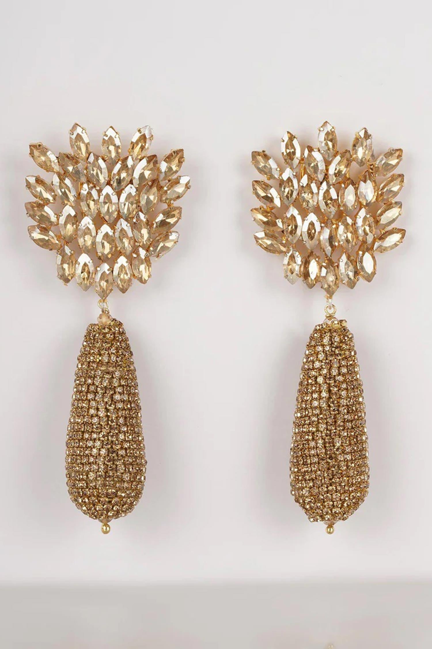 Blossom Crystal Embellished Danglers 
