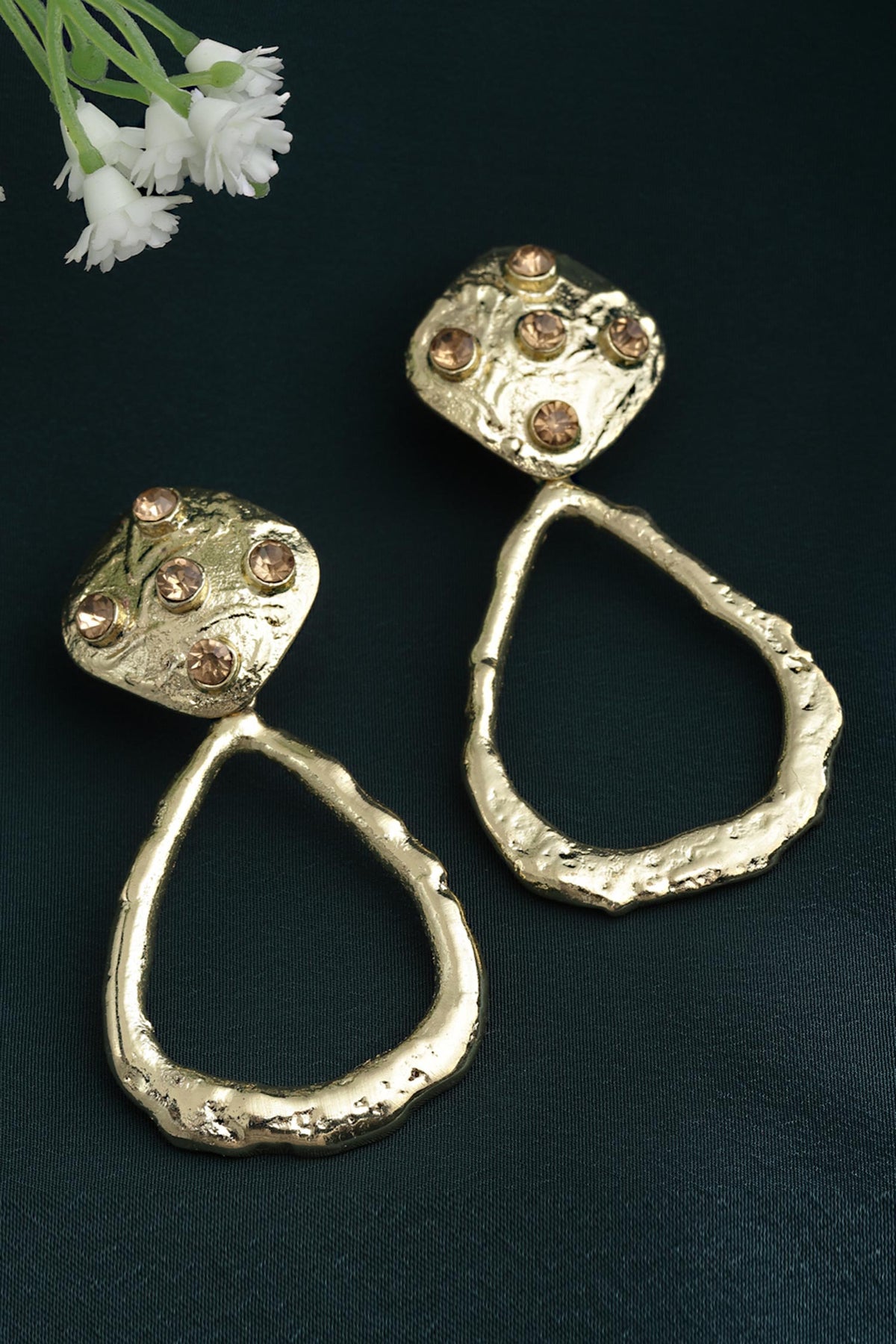 Crystal Embellished Round Studs 