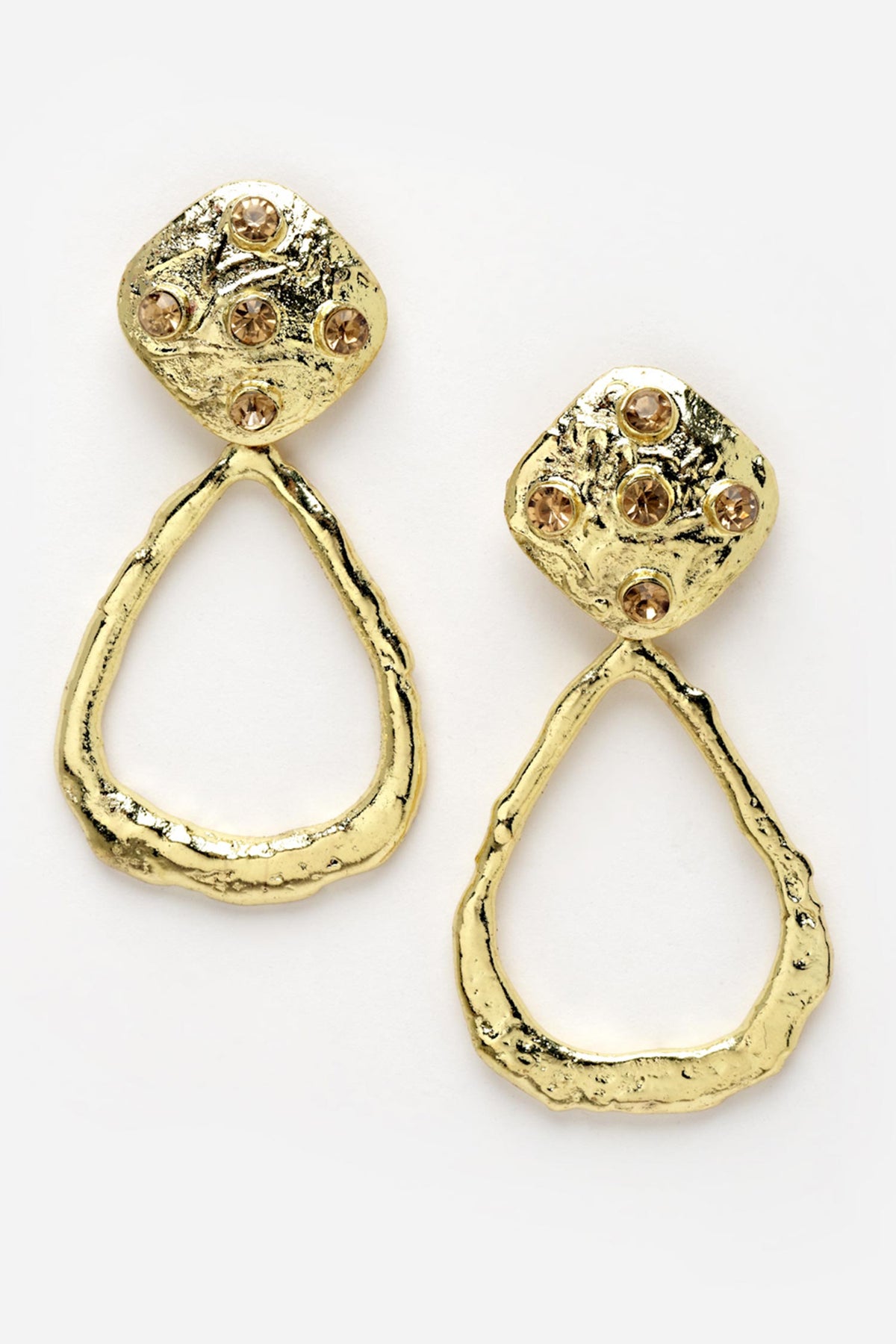 Crystal Embellished Round Studs 