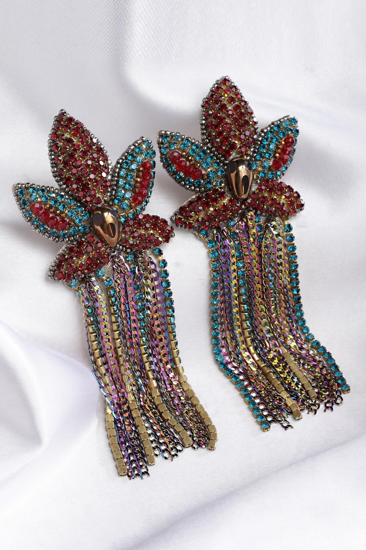 Floral Waterfall Earrings 