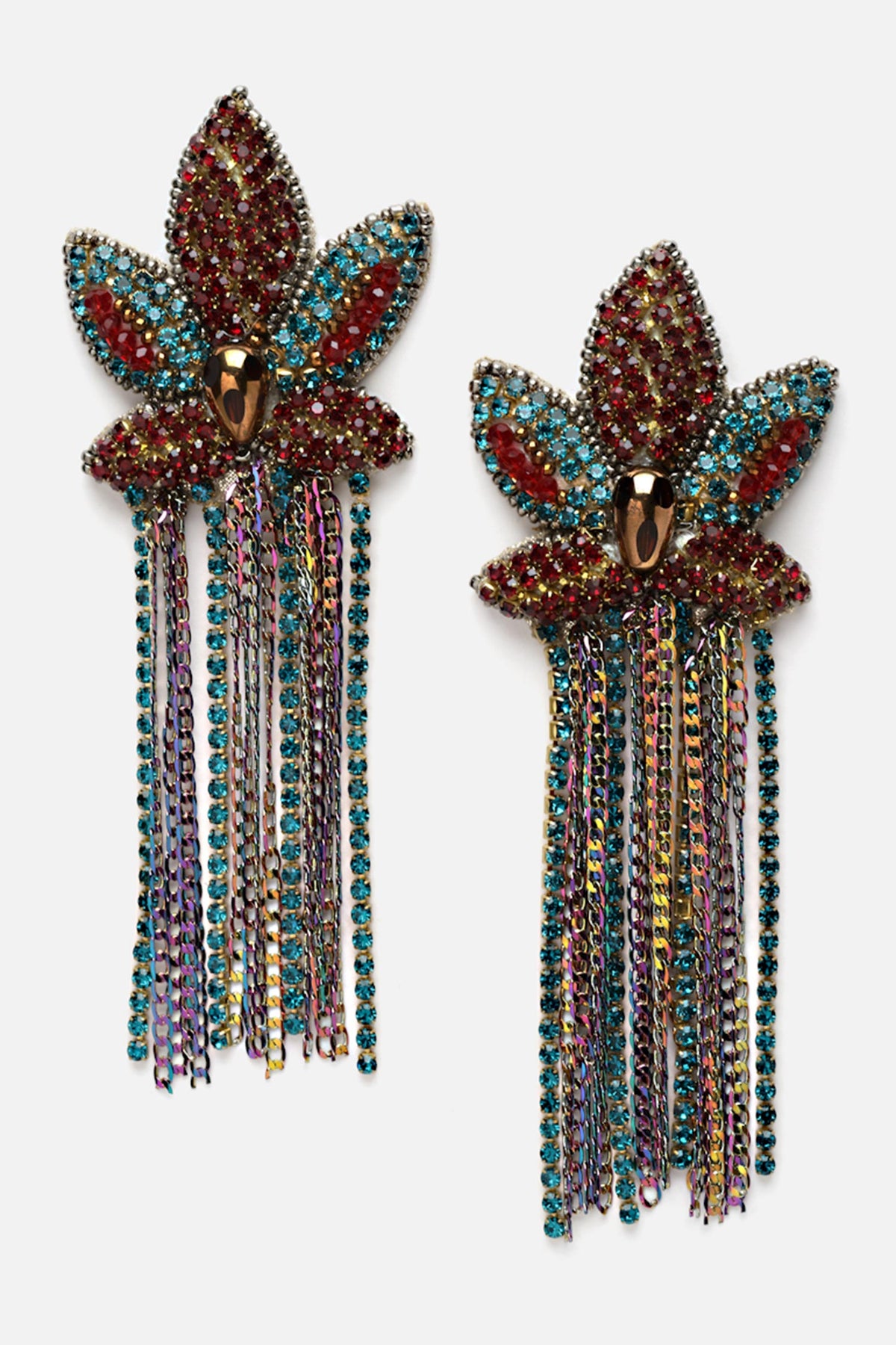 Floral Waterfall Earrings 