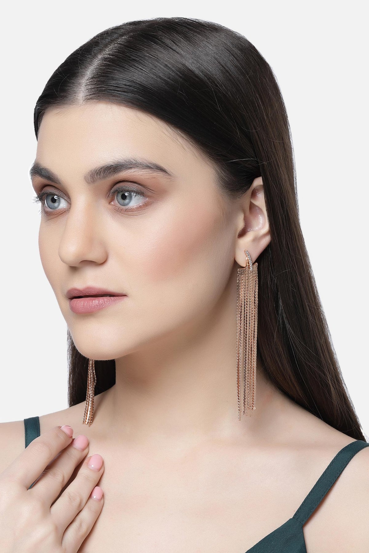 Tasselled Chain Earrings 