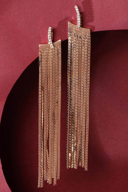 Tasselled Chain Earrings 