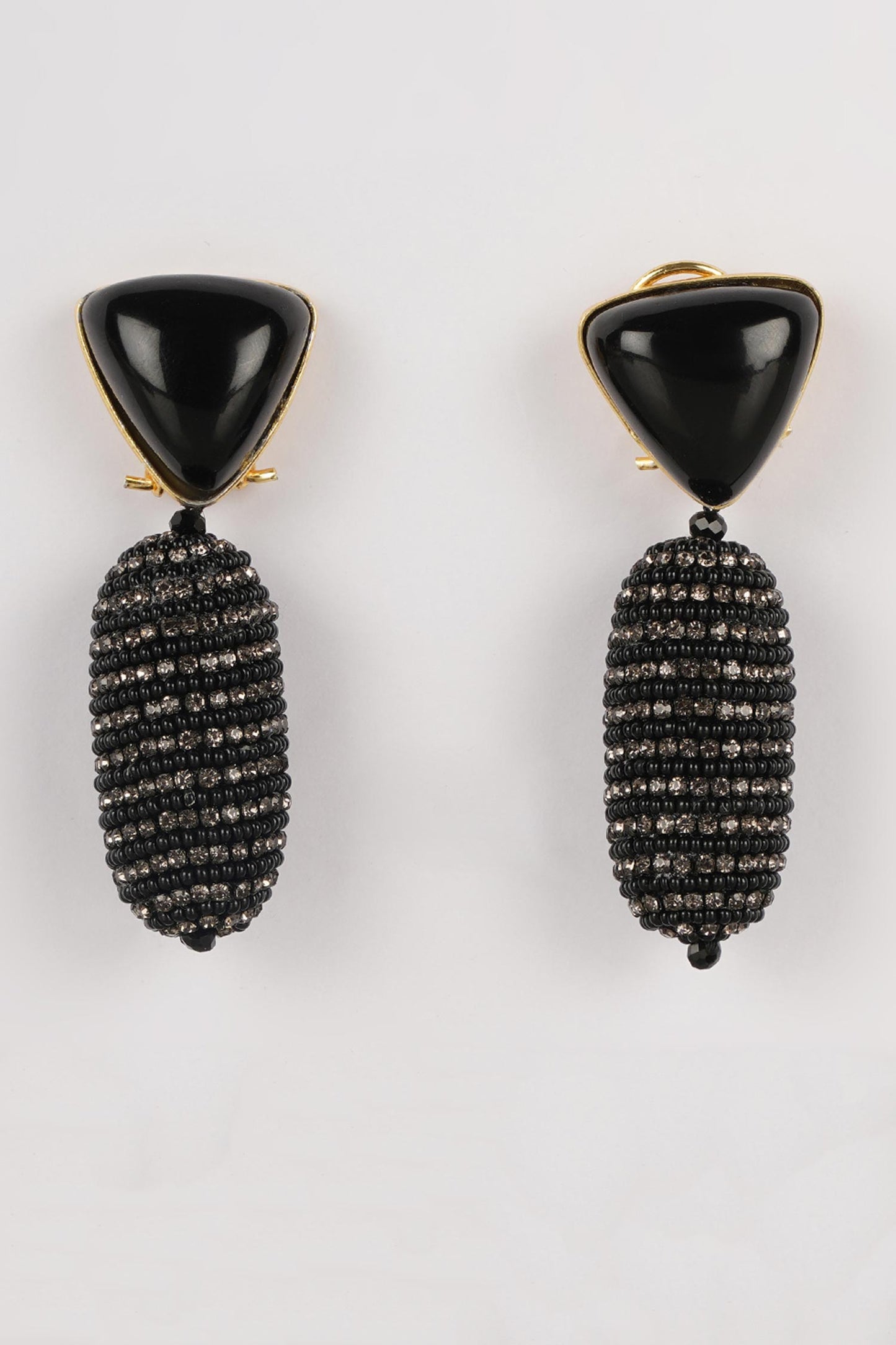 Stone Crystal Embellished Earrings 