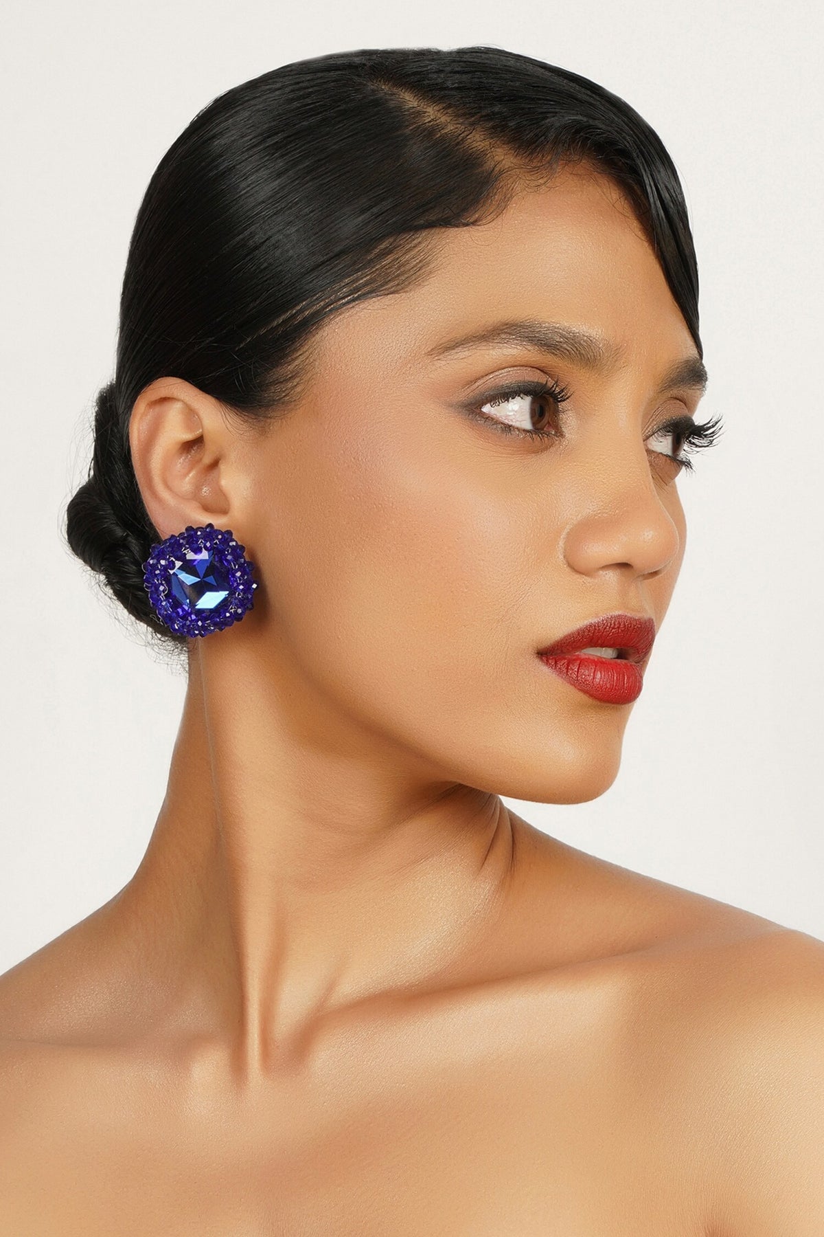 Crystal Embellished Stud Earrings 