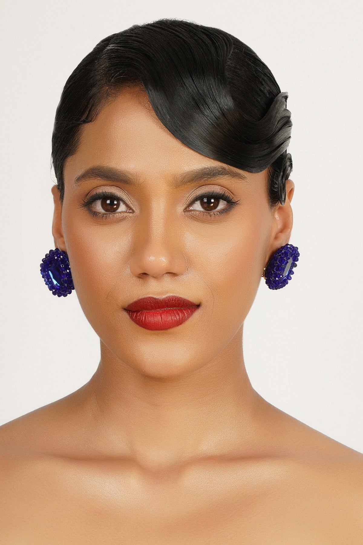 Crystal Embellished Stud Earrings 